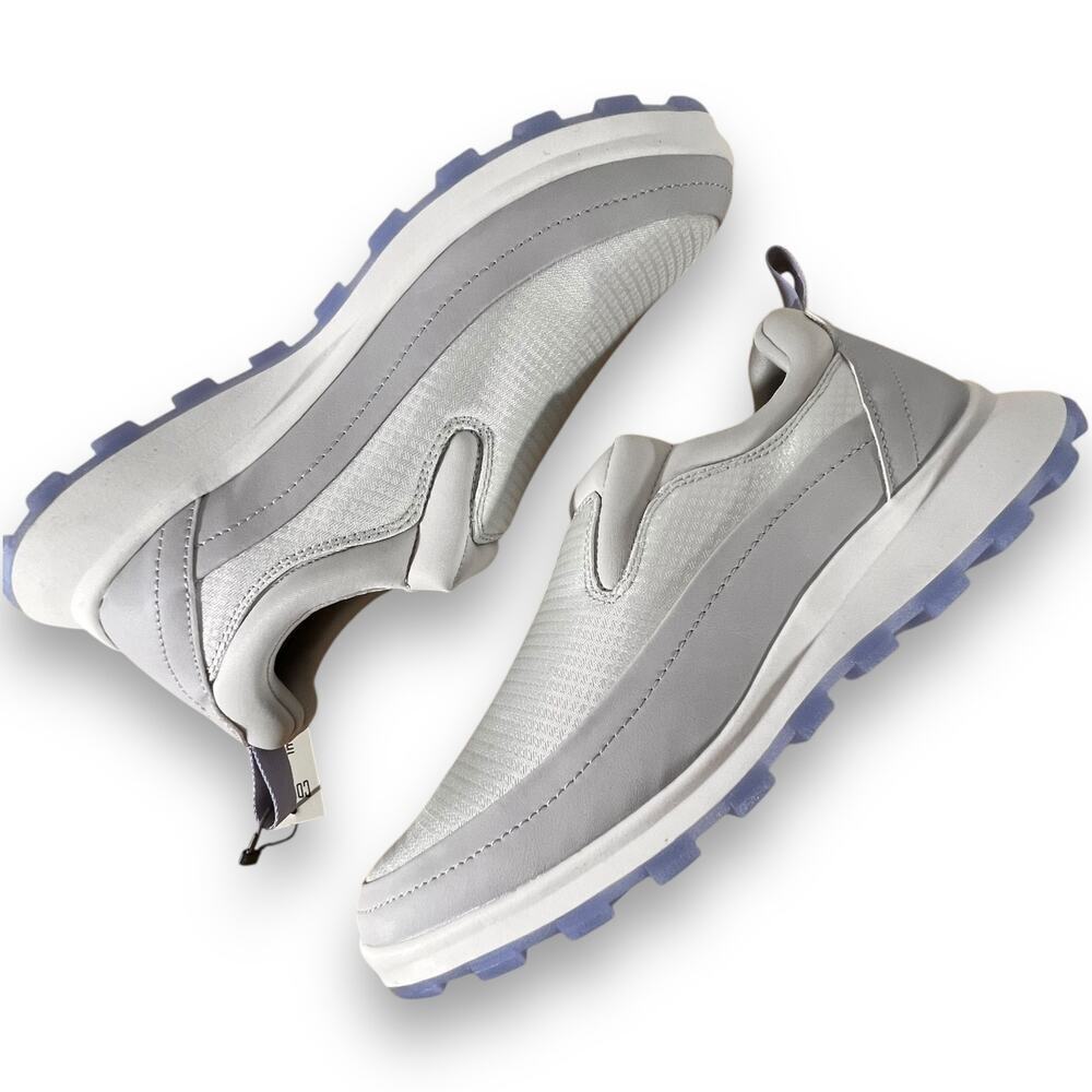 Cougar Gray Waterproof Slip On Sneakers Vegan Comfort Shoes Size 9